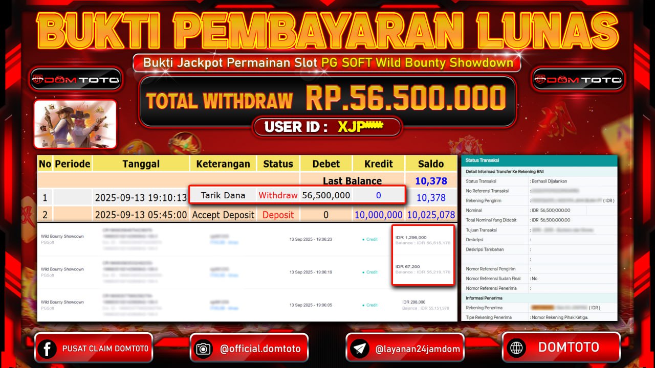JACKPOT SLOT Wild Bounty Showdown PGSoft 13 SEPTEMBER 2025